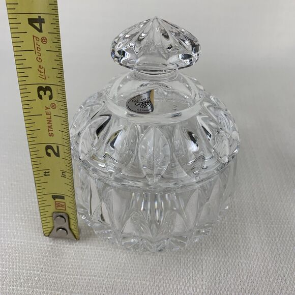 Gorham Althea Crystal Sugar Bowl Jeweler Trinket Ring Holder - Germany - Picture 11 of 12